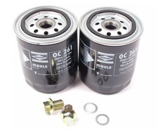 Set of 2 Mahle Short Oil Filters with Drain P...