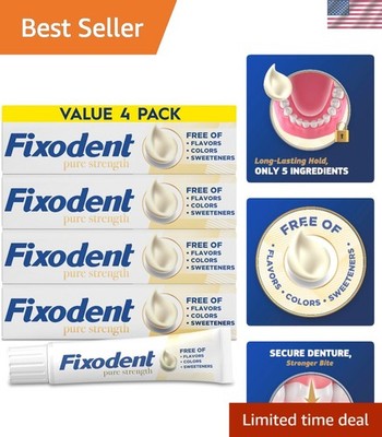 Fixodent Ultra Max Hold Secure Denture Adhesive Cream for Full and Partial Dentu