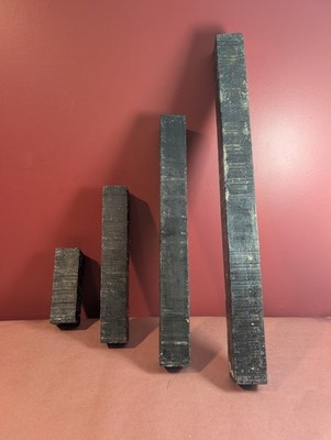 Gaboon Gabon Ebony Turning Blank Spindle Square Wood Block Lathe 2x2x6,12,18,24''