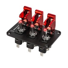 Universal Car 12v Racing Ignition Switch 3 Group Toggle Switch Panel Universal Car 12v Racing Ignition Switch 3 Group Toggle Switch Panel