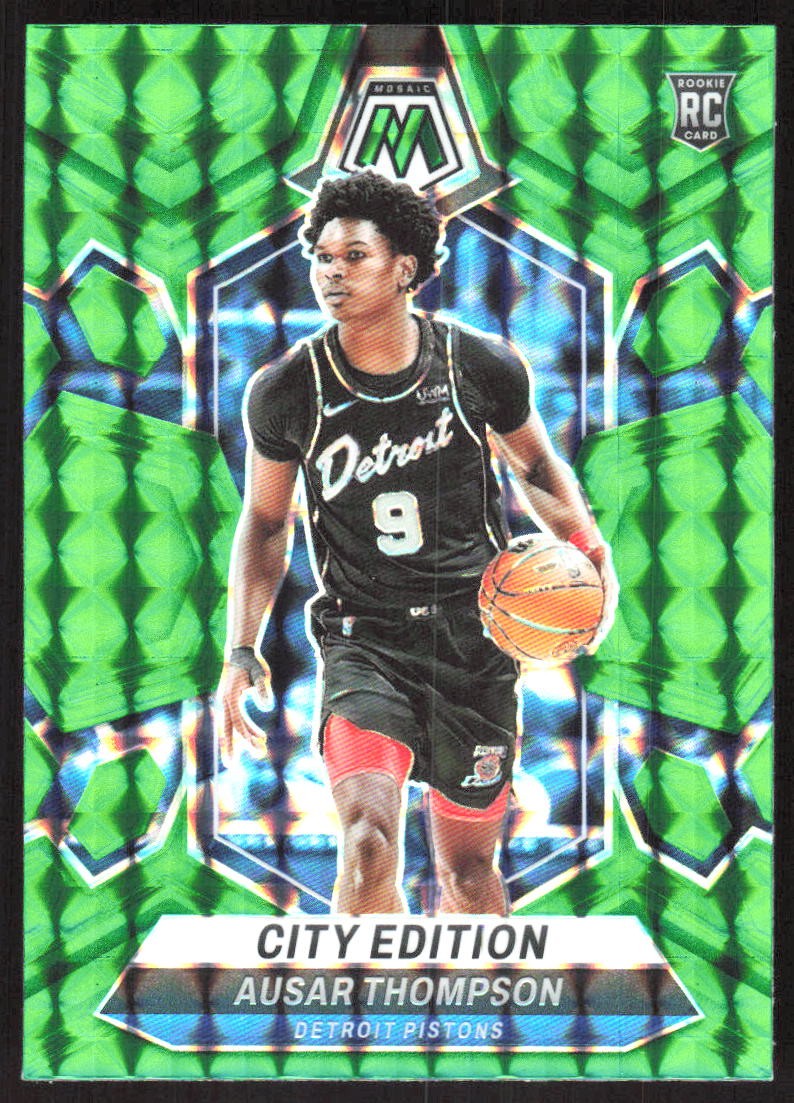 1836G 2023-24 Panini Mosaic #290 Ausar Thompson Green