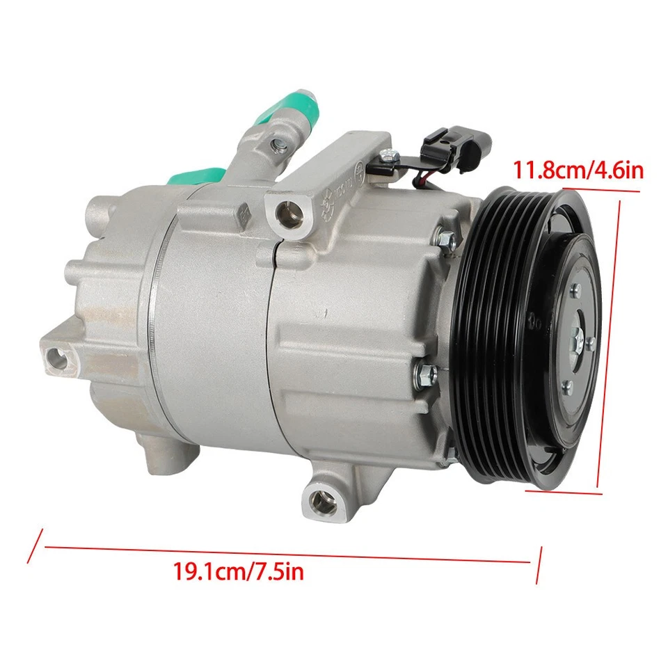 New AC Compressor +Clutch CO 29193C For Hyundai Elantra Kia Forte Soul 1.8L 2.0 Foto 4 de 4