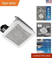Modern Energy Star Bathroom Exhaust Fan, 50 CFM with 2.0 Sones Quiet Performance