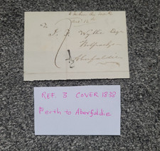BRITISH PRE STAMP postal history cover/entire/letter with Addl 1/2d mail tax 3