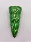 Vintage McCoy Pottery Ceramic Wall Pocket Vase Green 7" Ivy Sconce 1940-50 USA