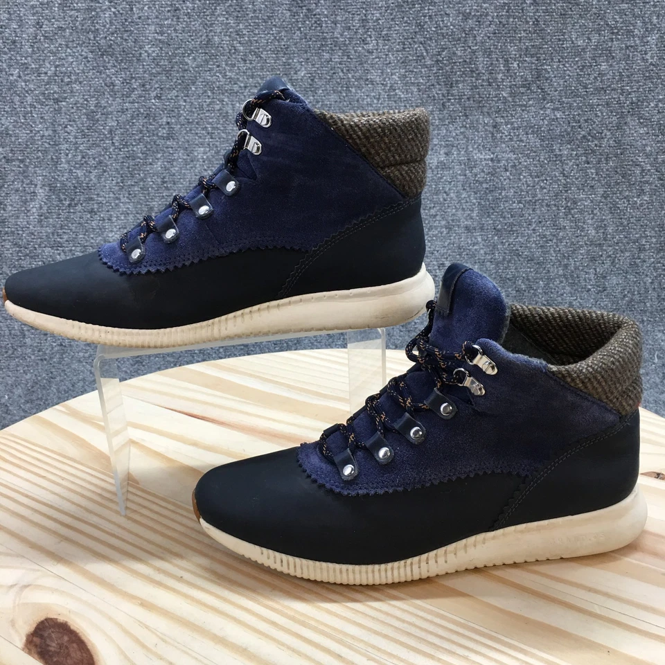 Cole Haan Boots Womens 8 Zerogrand Ankle Bootie Blue Waterproof Lace Up W09802 - Image 2 of 4