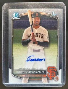 2025 Bowman Chrome Josuar Gonzalez 1st Base Auto Giants #CPA-JD
