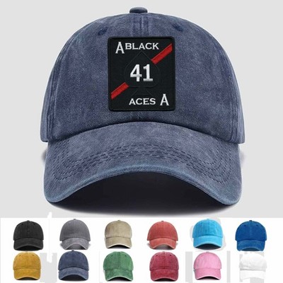 Customized Embroidered Hat VFA-41 SQUADRON BLACK ACES CARD FAST EAGLE OCEANA
