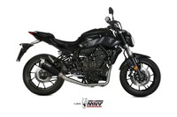 Kompletter Auspuff Mivv Delta Race Inox Schwarz Yamaha MT-07 / FZ-07 2014 - 2024