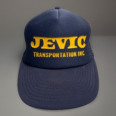 JEVIC Snapback Adult Baseball Ball Cap Hat Vintage Navy Blue Yellow