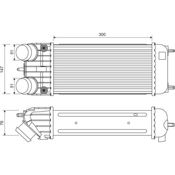 Valeo 818385 LadeluftküHler FüR Peugeot Citroen DS 207 207 208 207 DS3 DS 3 CA-image