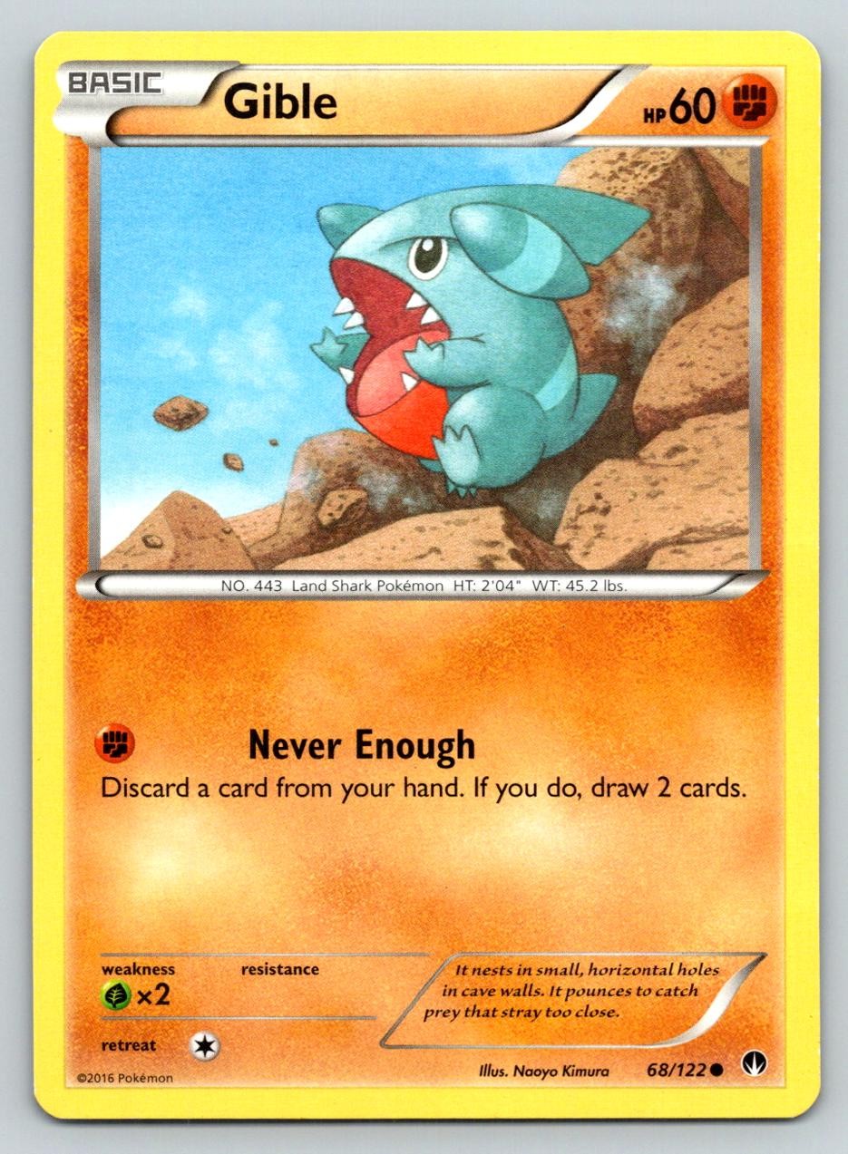 GIBLE 68/122 C BREAKPOINT POKEMON MP KIMURA