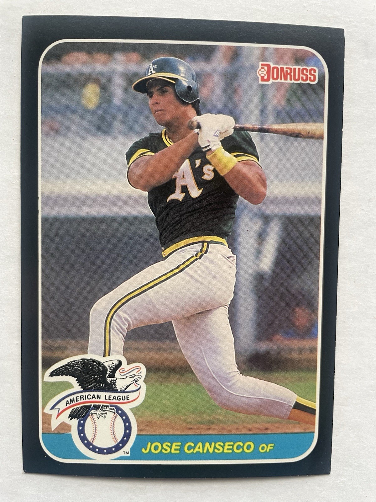 1987 Donruss All-Stars - Jose Canseco #21  5x3.5 Inches