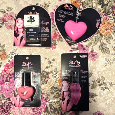 Buffy The Vampire Slayer Nail Polish & Lip Gloss Balm Bundle Lot Of 4 New BTVS