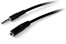 StarTech.com 1m 3.5mm 4 Position TRRS Headset Extension Cable - M/F - audio Ext