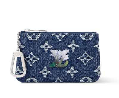 NEW Louis Vuitton Monogram Pochette Cles Pouch Denim M27561