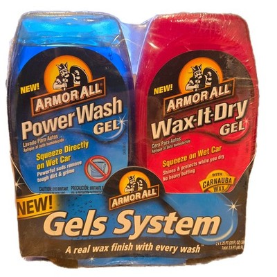 ArmorAll Gels System Car Wash/Wax Power Wash Gel Wax It Dry Armor All New Sealed