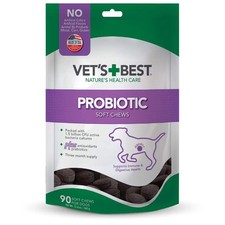 Vet's Best Probiotic Soft Chews Dog Supplement, Supports 90 Count, White