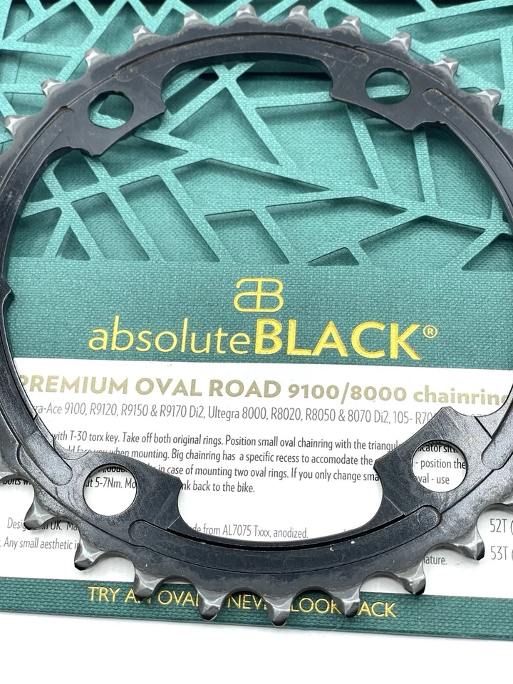 Corrente de estrada Absolute Black Premium OVAL para Shimano 8000/9100 - Imagem 2 de 4