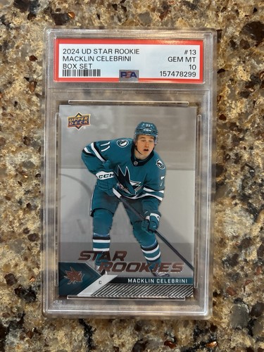 Macklin Celebrini #13 — 2024 Upper Deck NHL Star Rookies Box Set hockey card