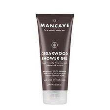 Image of ManCave Cedarwood Shower Gel Natural, Vegan Body Wash for Men 200ml