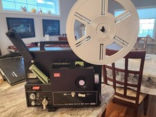 ELMO ST-800 8mm Sound Video Projector Vint 1970 s. Power cord, manual.sold asis