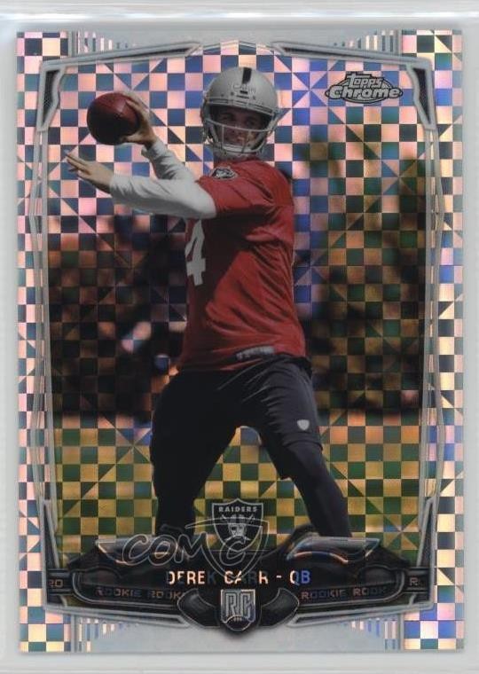 2014 Topps Chrome Retail X-Fractor Derek Carr #115 Rookie RC 2yi