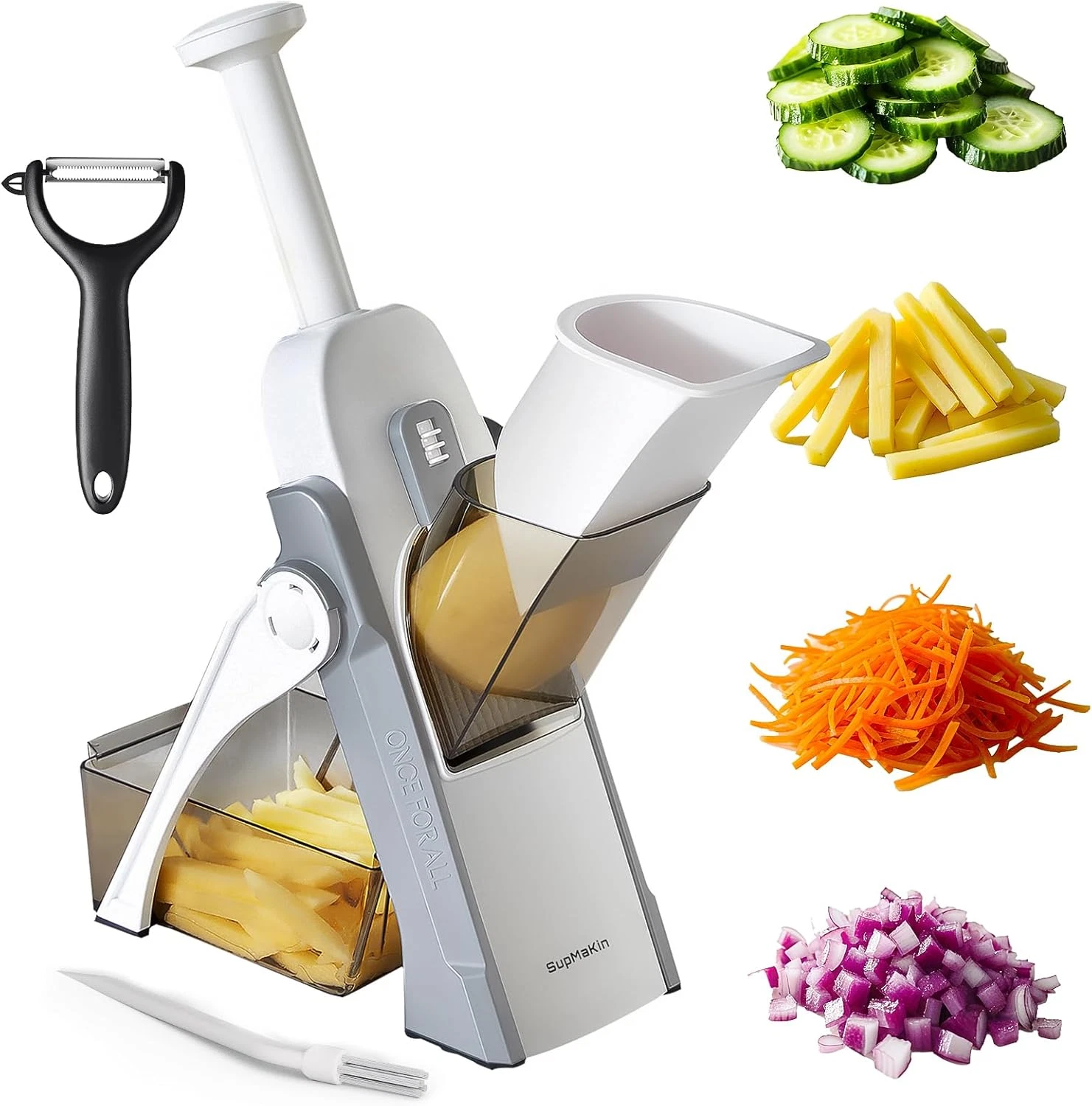 Supmakin Safe Mandoline Slicer for Kitchen, Vegetable Food Potato Chip Slicer Ma