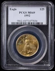 1992 $25 1/2 oz American Gold Eagle PCGS MS 69