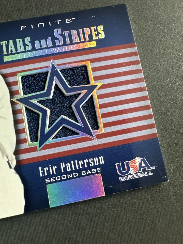 2003 Upper Deck Finite Stars And Stripes Jersey #USA-J15 Eric Patterson - Image 4 of 4