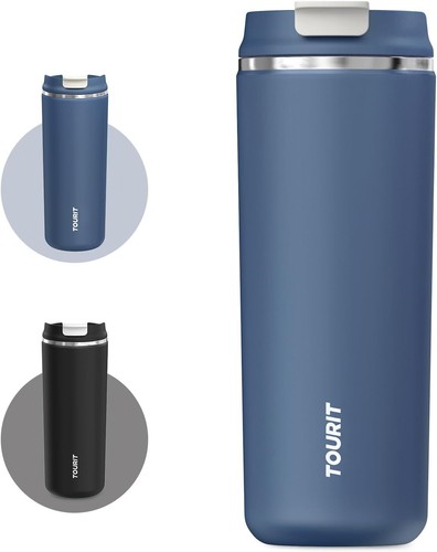 Stainless Steel Mug, 16Oz,  Capacity: 16 OZ,Heat Retention: 187 F  Smoky Blue - Picture 10 of 12