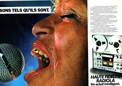 Advertising 0323 1980 Radiola High Fidelity 2 Page Tape Recorder