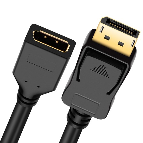 Câble d'extension Displayport 144 Hz 4K DP 1,2 mâle à femelle 6 pieds fonctionne avec DP 1,4 - Photo 1 sur 10