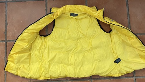 Ralph Lauren Active Bright Yellow Down Feather Puffer Vest Womens Sleeveless, L - Picture 3 of 7