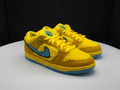 Nike SB Dunk Low x Grateful Dead ''Yellow'' CJ5378-700 Men's 7.5 US / Women's 9 US