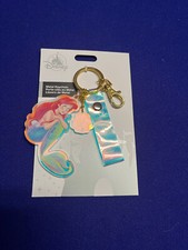 Disney Parks Ariel Little Mermaid Keychain With Wrist Strap New 2023 HTF