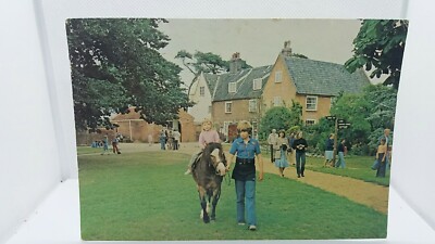 Vintage Postkarte Ponyreiten im Fritton Lake Country Park Gt Yarmouth 1970er Jahre 