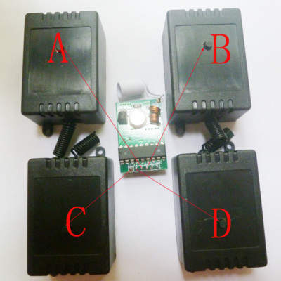 PT2262 RF ASK Control RF Wireless Receiver 433.92MHz AC220V
