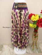 5 Pcs OF Indian Vintage Sari Printed Boho Gypsy Wide-Leg Palazzo Pants Trousers