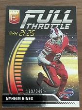 2023 Donruss Elite Football Nyheim Hines FULL THROTTLE Silver #/349
