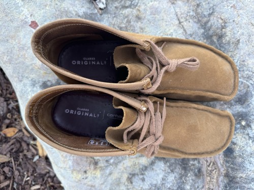 Clarks Wallabee X Carhartt Work In Progress Tan Brown Wallabee UK 11 (12) - Picture 5 of 10