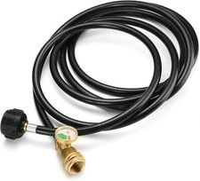 12 FT Propane Extension Hose with Gauge, Leak...