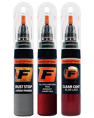 für TESLA PR00 MIDNIGHT CHERRY RED Lackstift Reparatur Set Autolack Model Y 3 SX