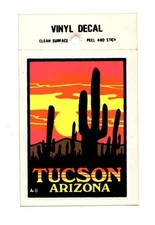 Lot of 12 Tucson Arizona Cactus Souvenir Luggage Decals Stickers - New, Free S&H