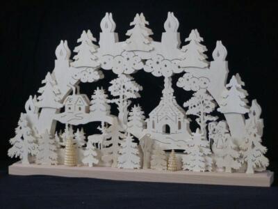 BRUBAKER Arco di candele a LED 3D - paesaggio invernale con