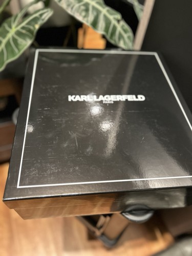 Karl Lagerfeld Paris Maybelle Black & Pink Shoulder/Crossbody Bag w/Chain & Box - Picture 9 of 10