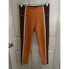 BCBG Paris Orange and Brown Leggings