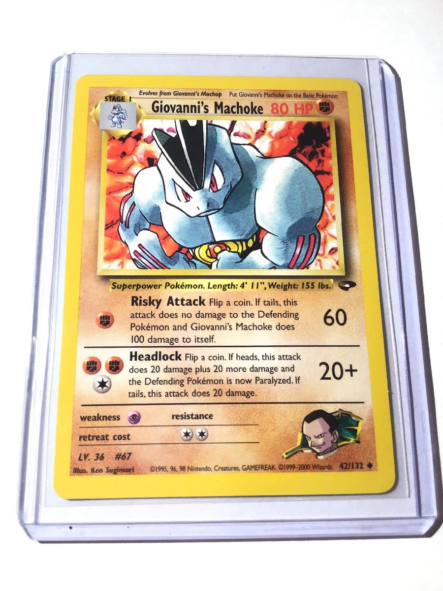 マヨ★ GIOVANNI'S MACHOKE - Gym Challenge - 42/132 - Uncommon