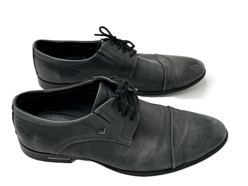 Vero Cuoio Men's Black Dress Shoes Oxford Lace Up Size 11 Hand Crafted - Picture 3 of 11