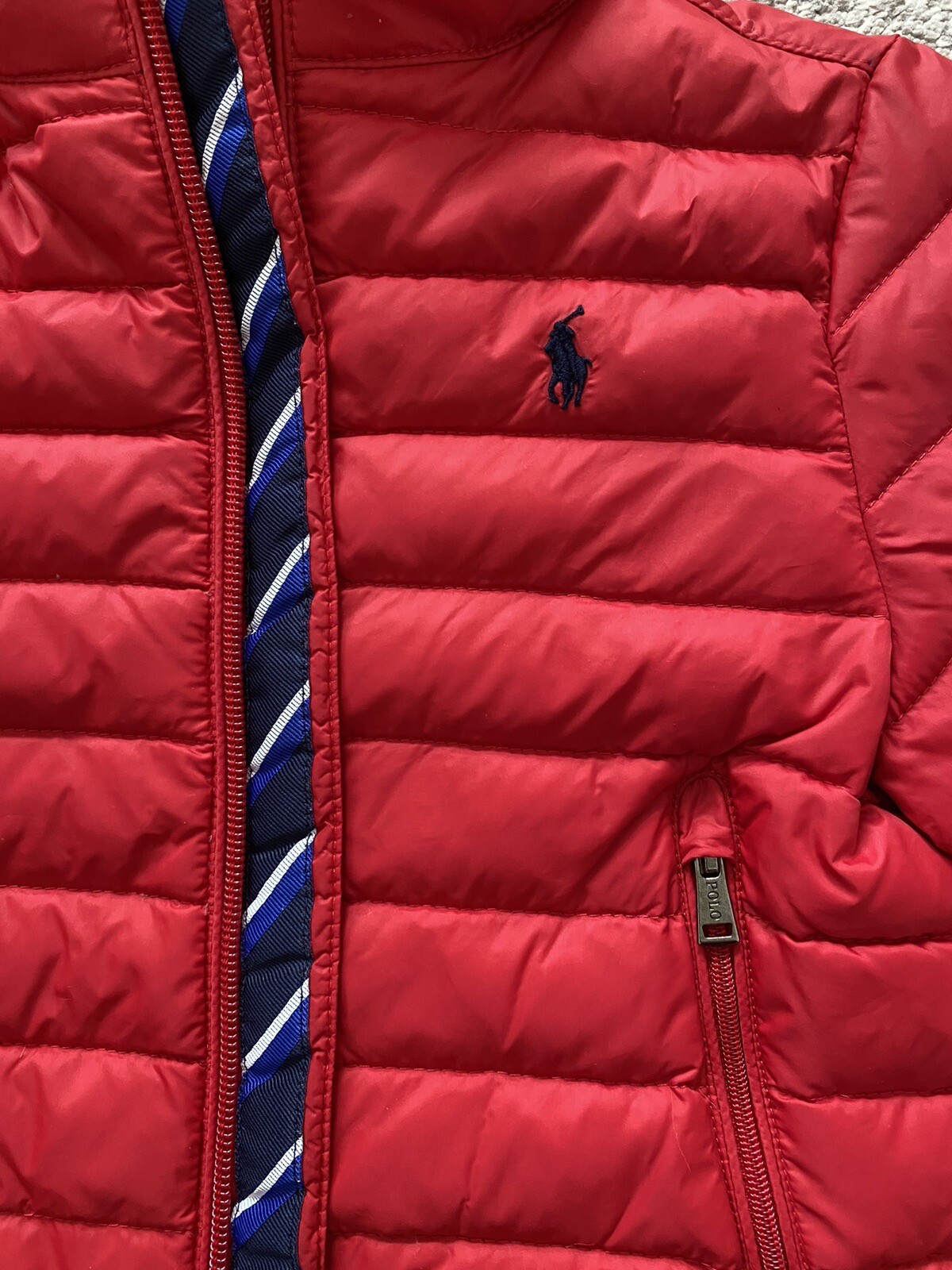Polo Ralph Lauren Red Quilted Jacket Boy/Girl, Size 2Y - RRP £249 image 4